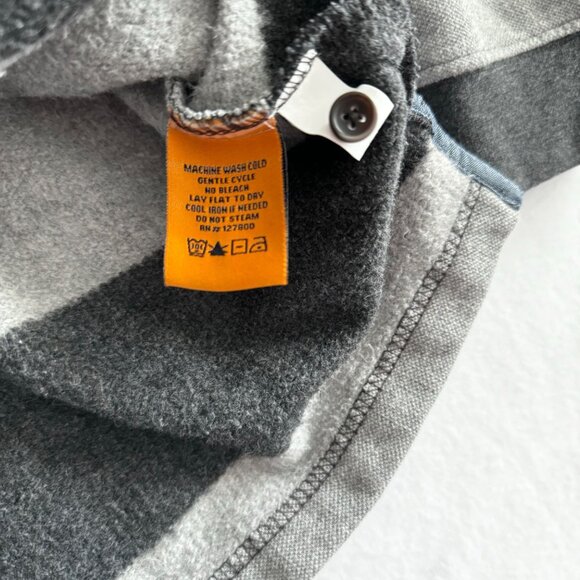 Taylor Vintage Mens Shirt XL Cambray Collared Pullover Thick Fleece - Picture 4 of 6